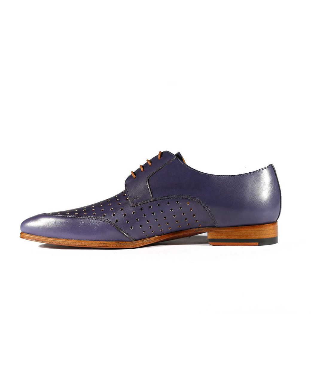 Mezlan S20273 Shoes Perforated Calf-skin Leather Opanka Derby Oxfords in Blue for Men mzs3472 Mens Shoes Lace-ups Oxford shoes 