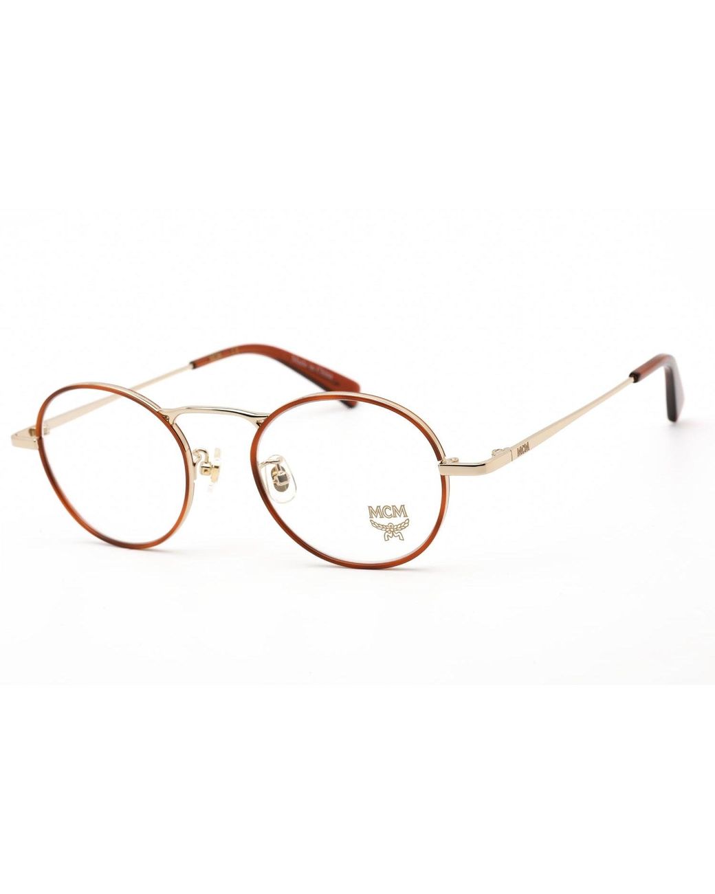 MCM 2125a Eyeglasses Blonde Havana / Clear Lens in Metallic | Lyst UK