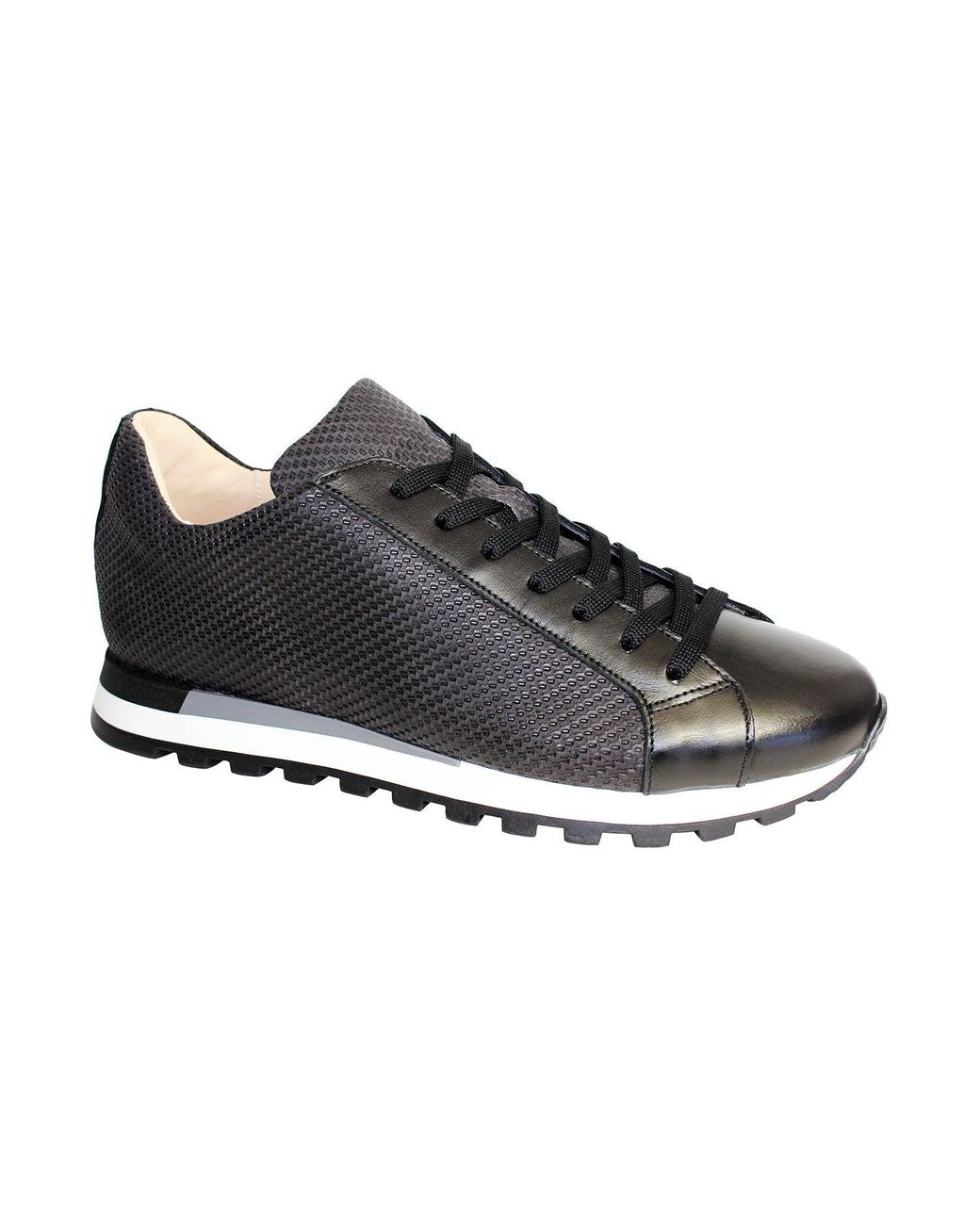 Emilio Franco Alfio Shoes Calf-skin Leather Sneakers (ef1005) in Black for  Men | Lyst