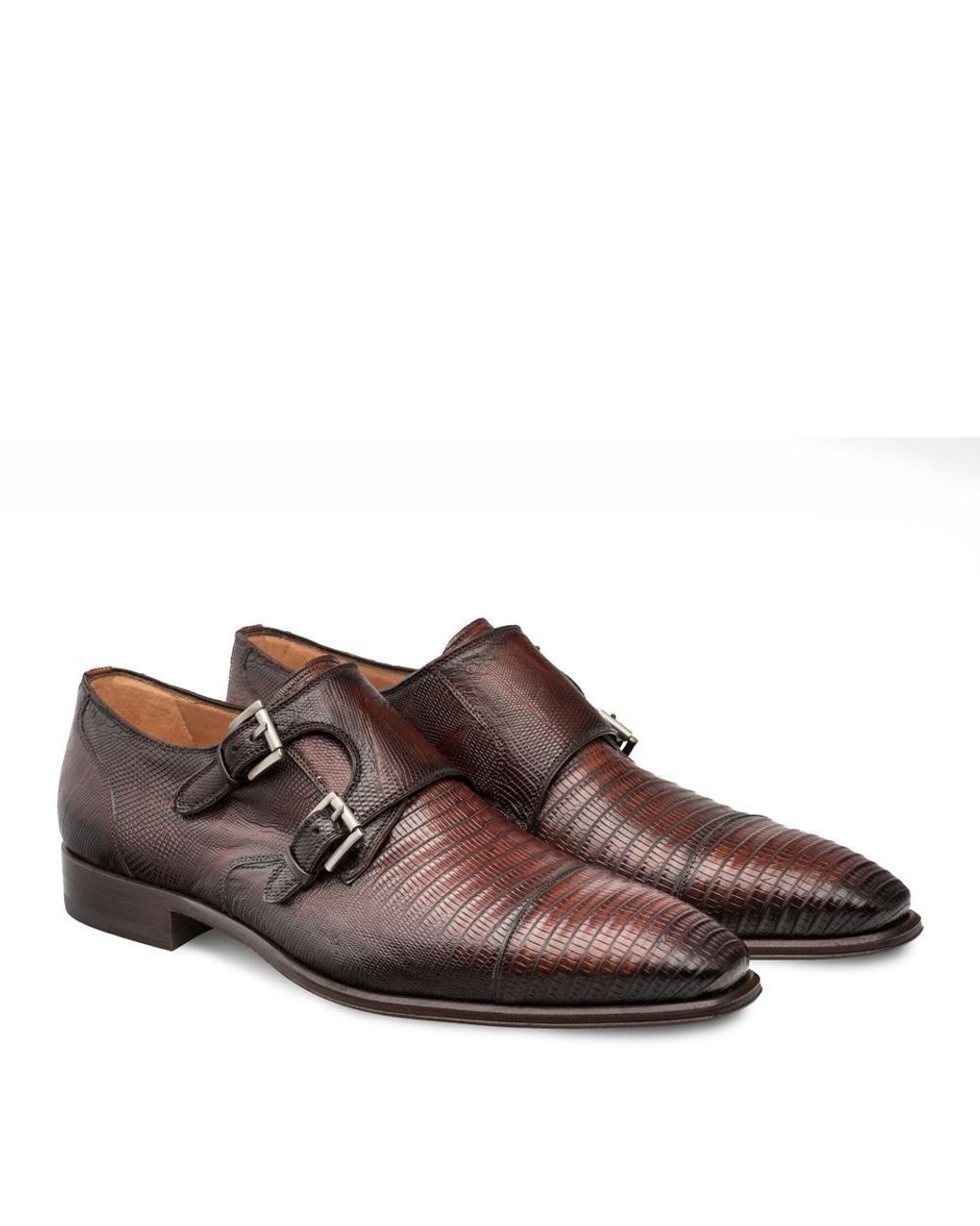 Mezlan Argentum Shoes Cognac Exotic 