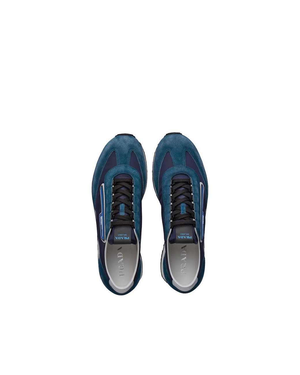 Prada 2eg276-3kuy Shoes Cloudbust Technical Fabric / Suede Leather Casual  Sneakers (prm1016) in Blue for Men | Lyst