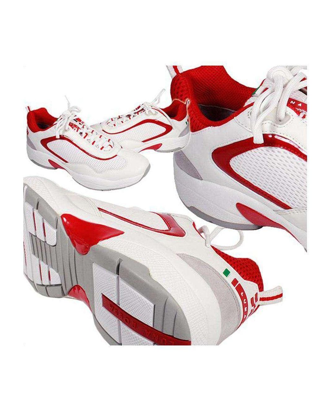 Prada Luna Rossa Sneaker Designer Shoes Lue001 /red (lrm01) in White for  Men | Lyst