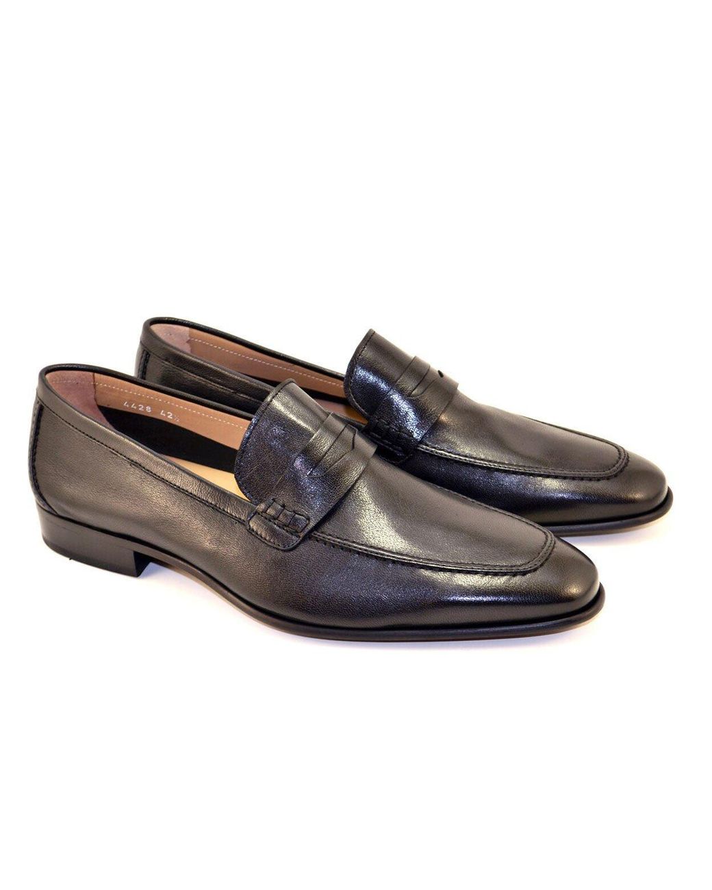 Corrente Shoes Calf-skin Leather Penny Loafers 4428-1 (crt1130) in Blue for  Men | Lyst