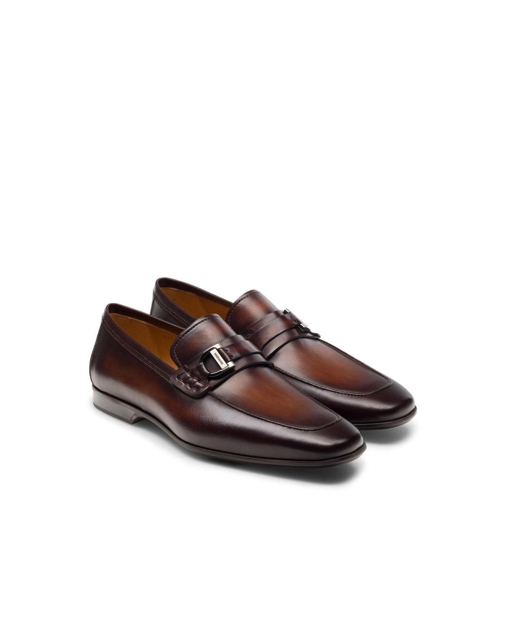 Magnanni 24379 Raso Shoes Calf-skin Leather Slip-on Penny Loafers  (mags1079) in Brown for Men | Lyst