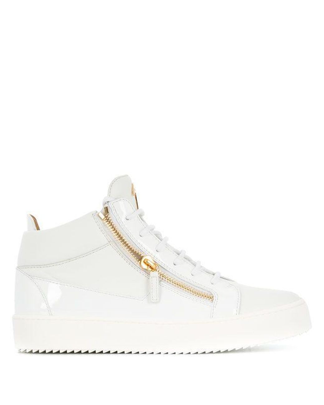 Giuseppe Zanotti Leather Sneakers in White for Men - Lyst