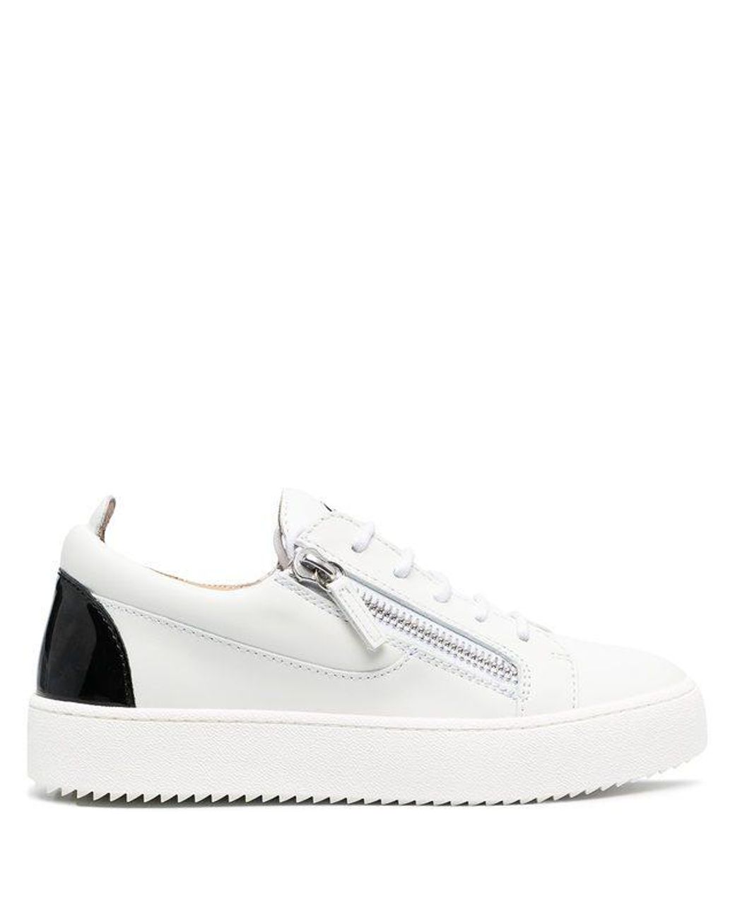 Giuseppe Zanotti Leather Sneakers in White - Lyst