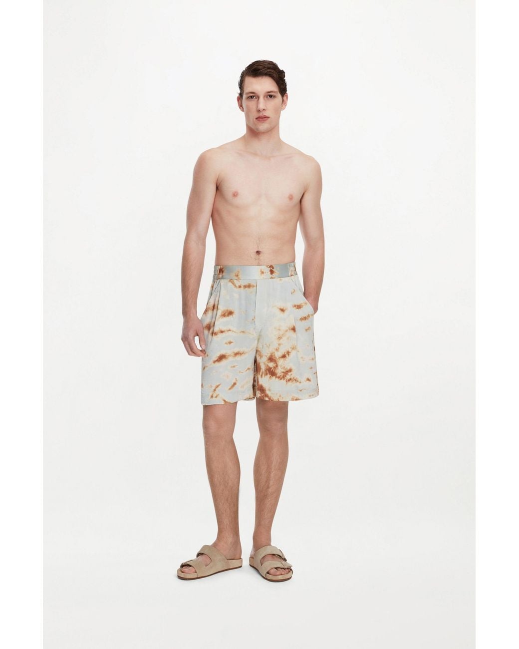 delos.land White Lazarus Shorts for men