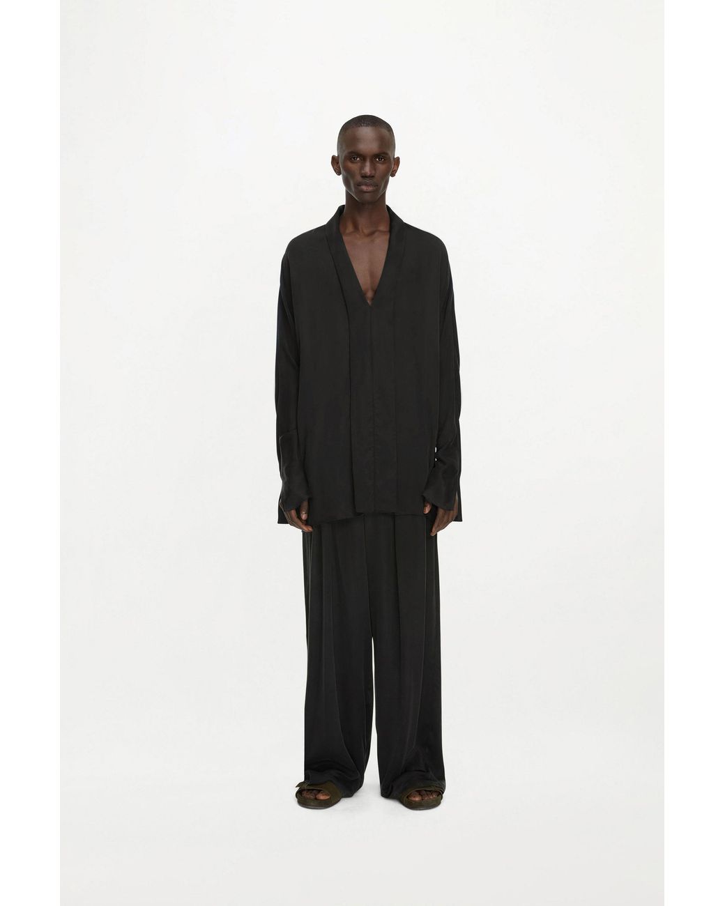 Delos Black Icarus Trousers for men