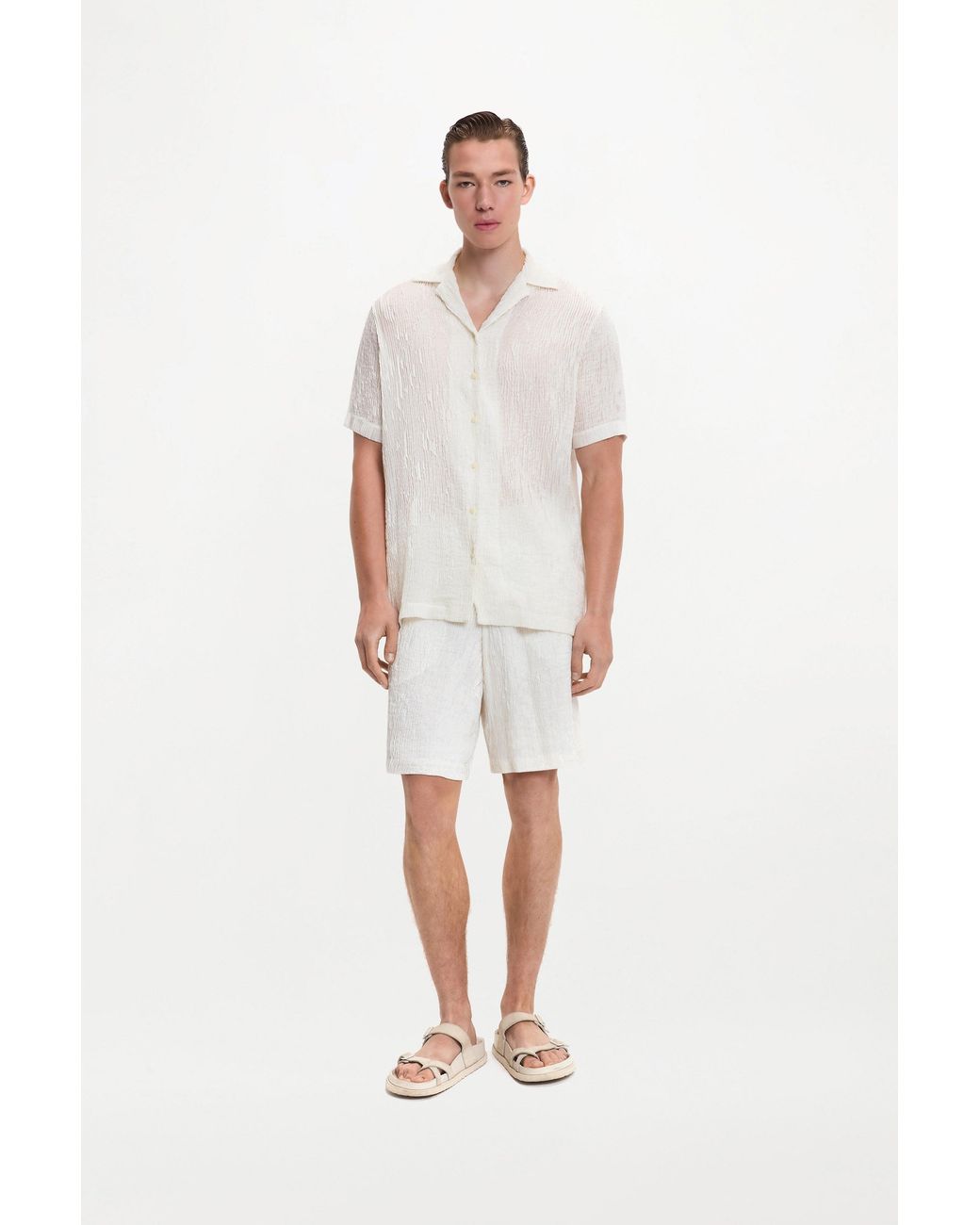 delos.land White Otto Shirt for men