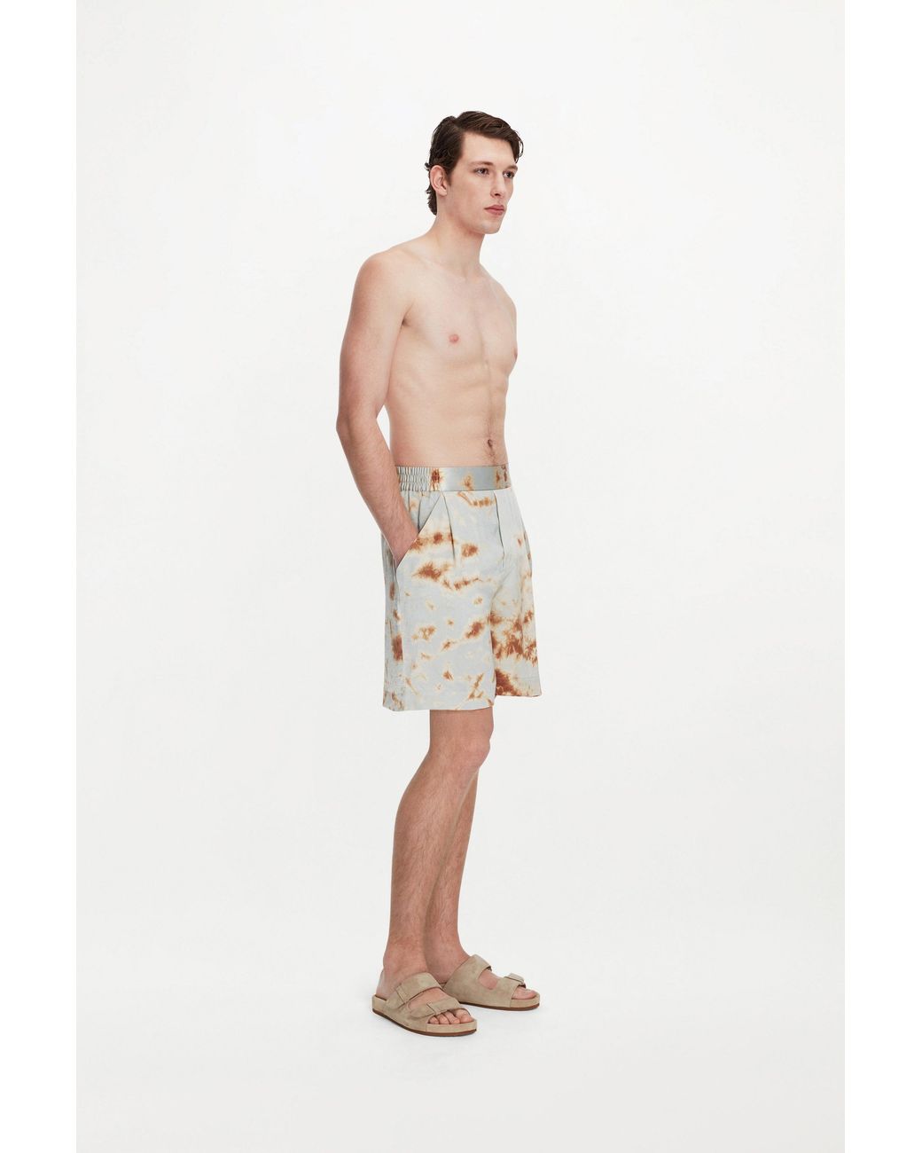 delos.land White Lazarus Shorts for men