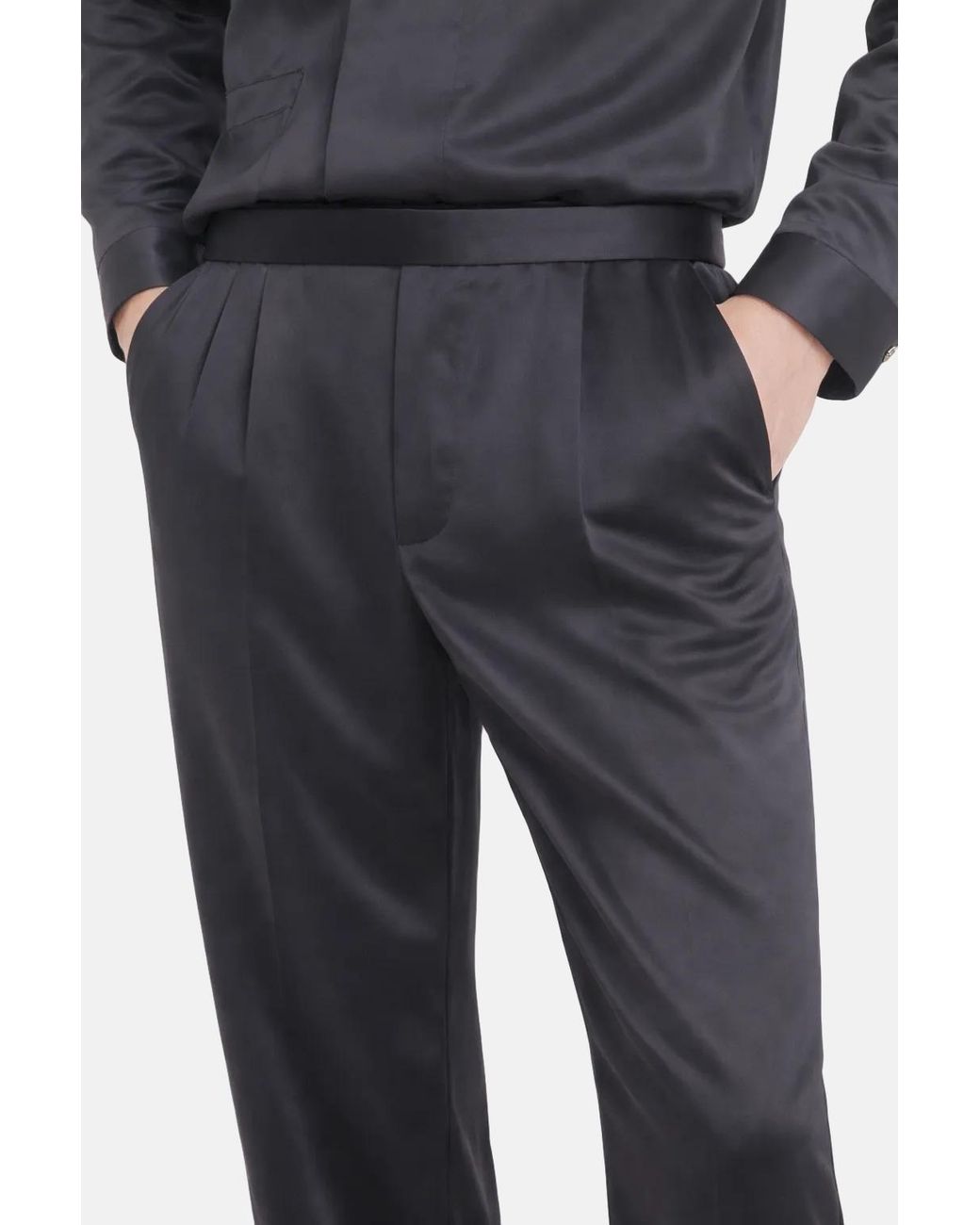 delos.land Gray Gilbert Trousers for men