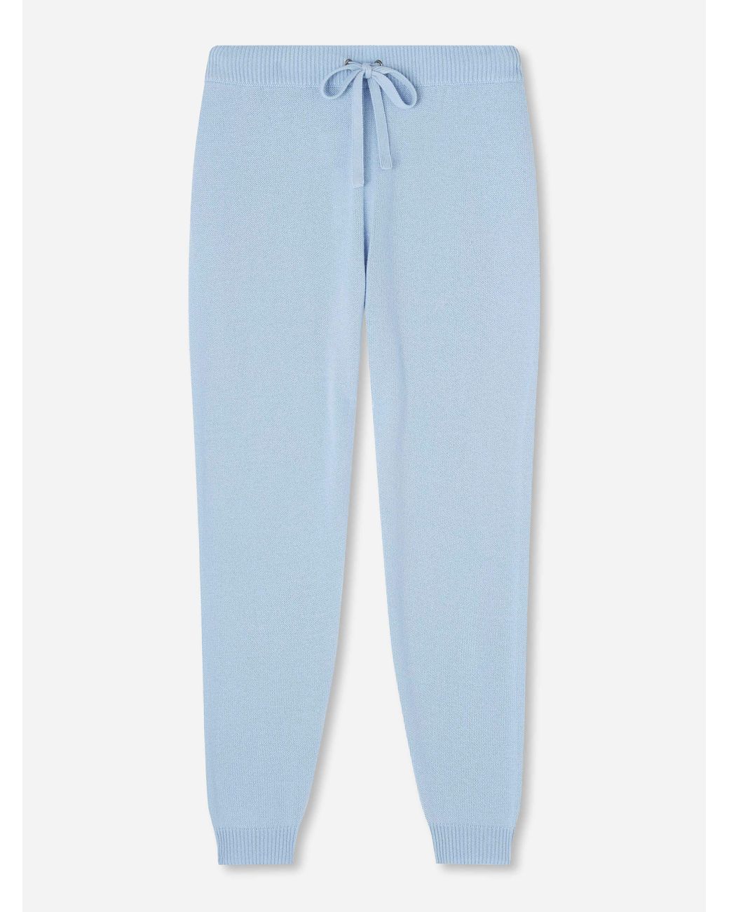 Derek Rose Track Pants Daphne 10 Cashmere Sky in Blue