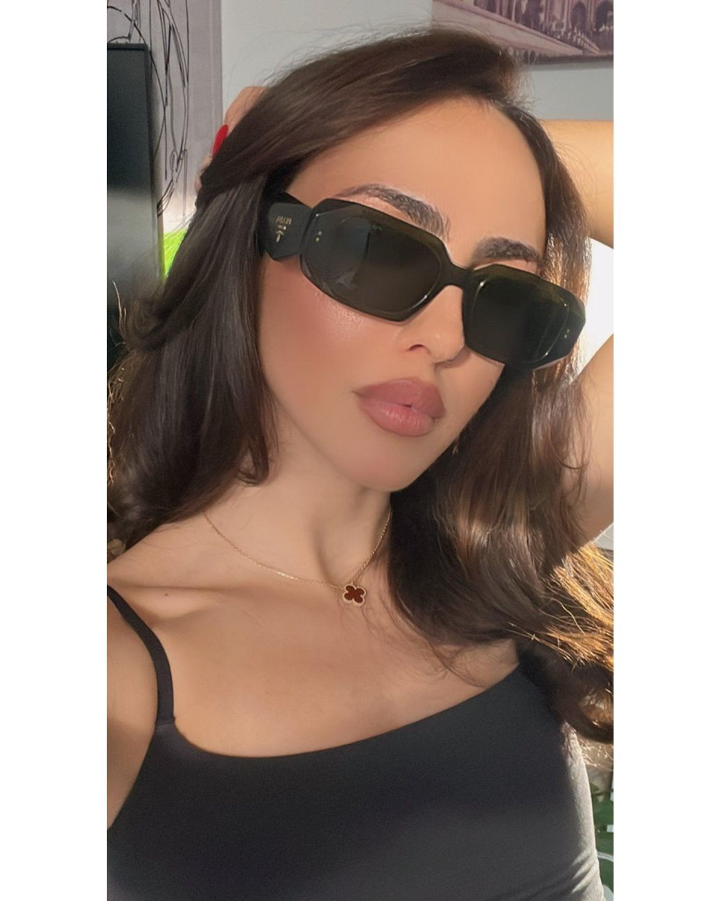 Prada Green Pr17Ws Sunglasses