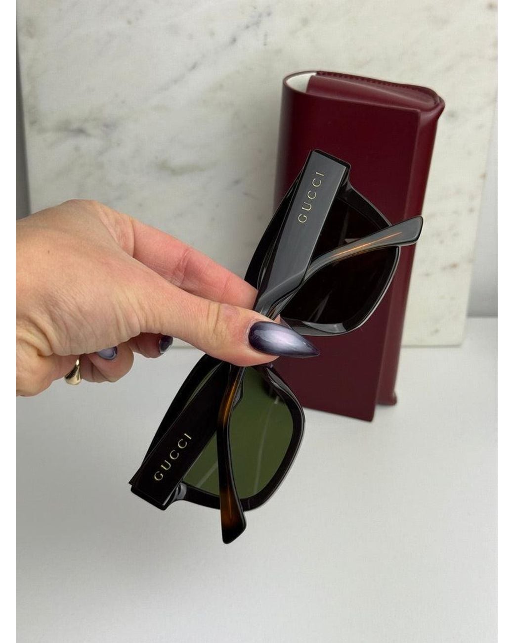 Gucci Black Gg1670Sk Square Sunglasses