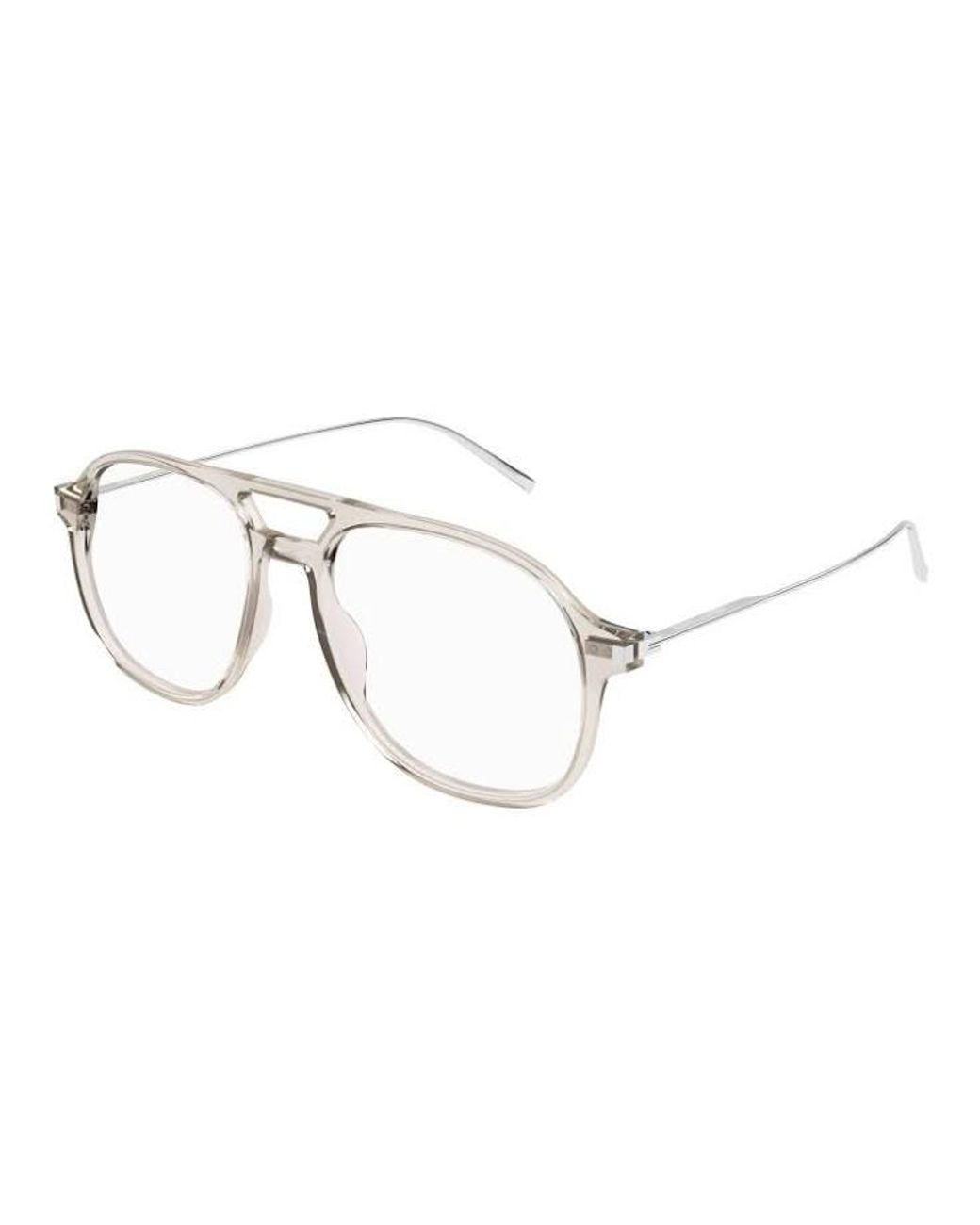 Saint Laurent Black Sl626 Aviator Frames