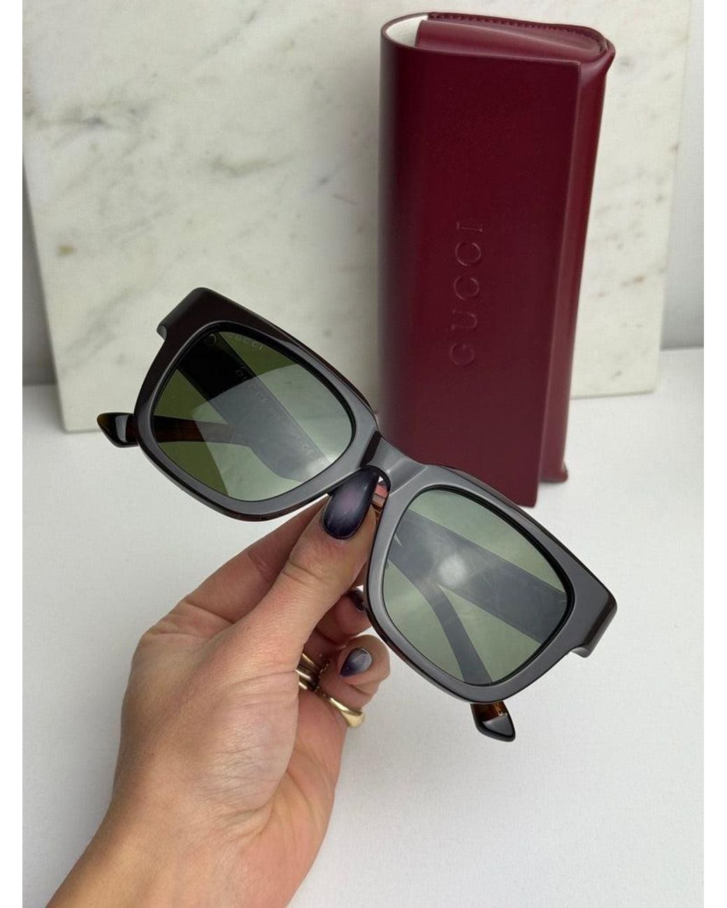Gucci Black Gg1670Sk Square Sunglasses