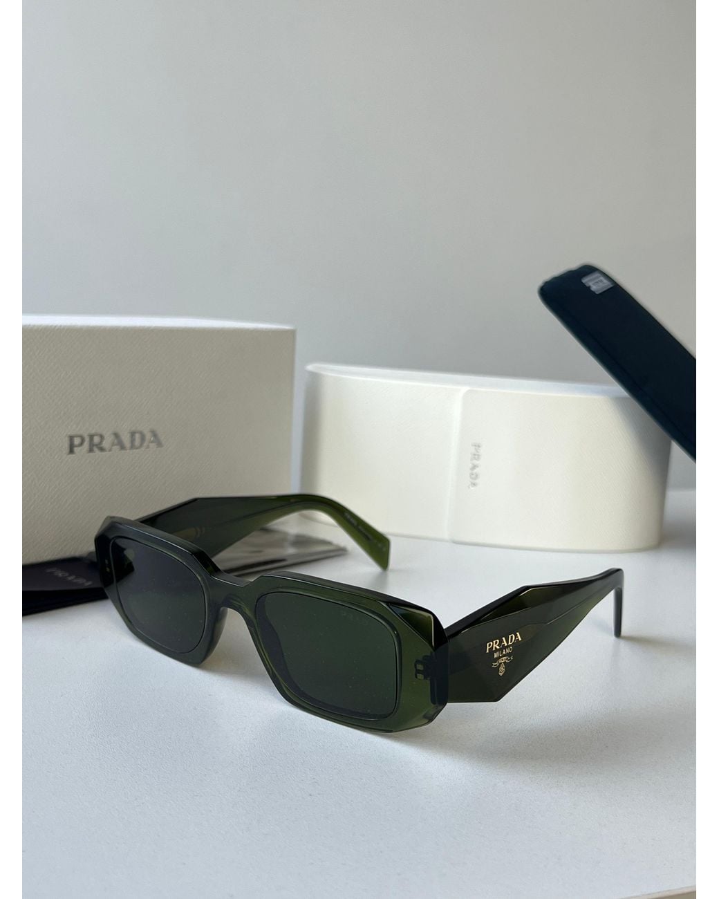 Prada Green Pr17Ws Sunglasses