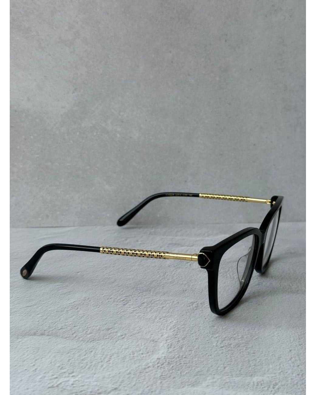 Chopard Black Vch333W Square Eyeglasses Frames