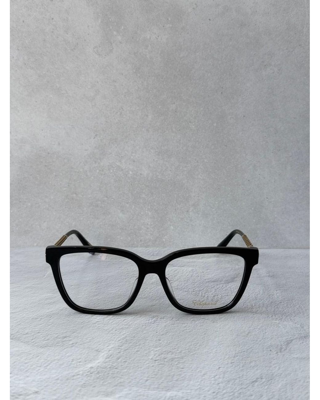 Chopard Black Vch333W Square Eyeglasses Frames