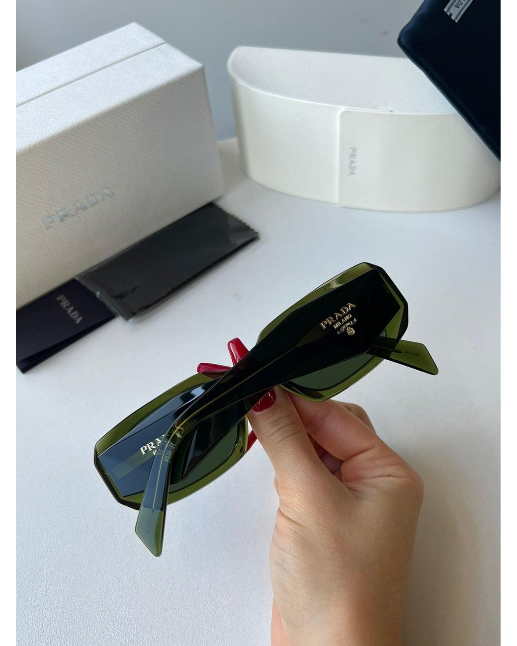 Prada Green Pr17Ws Sunglasses