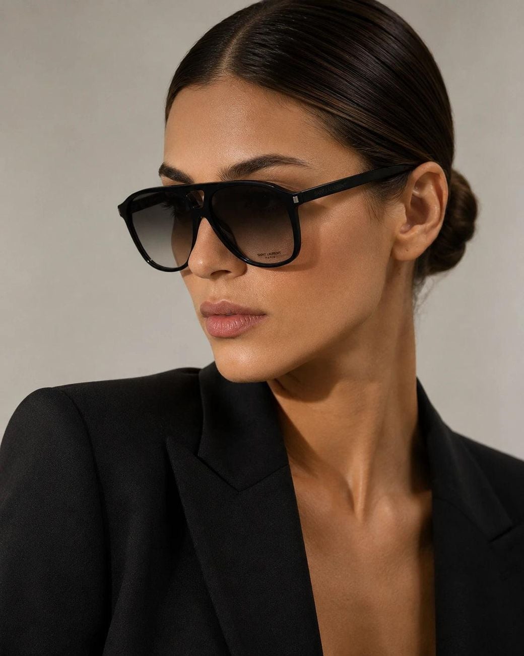 Saint Laurent Black Sl596 Dune Sunglasses