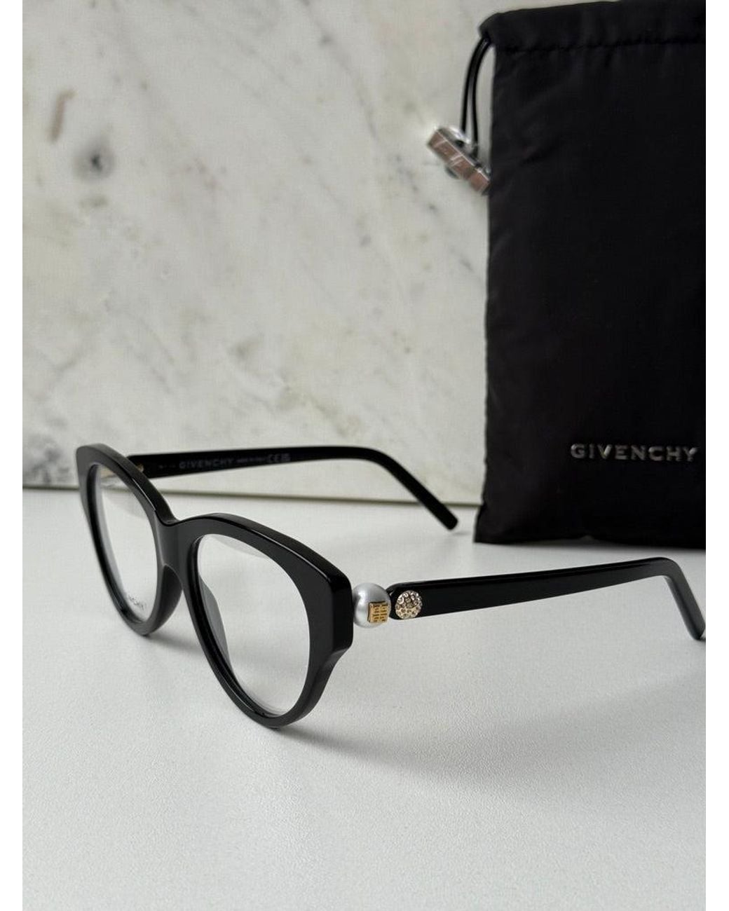 Givenchy Black Gv50048I Pearl Cat Eye Frames