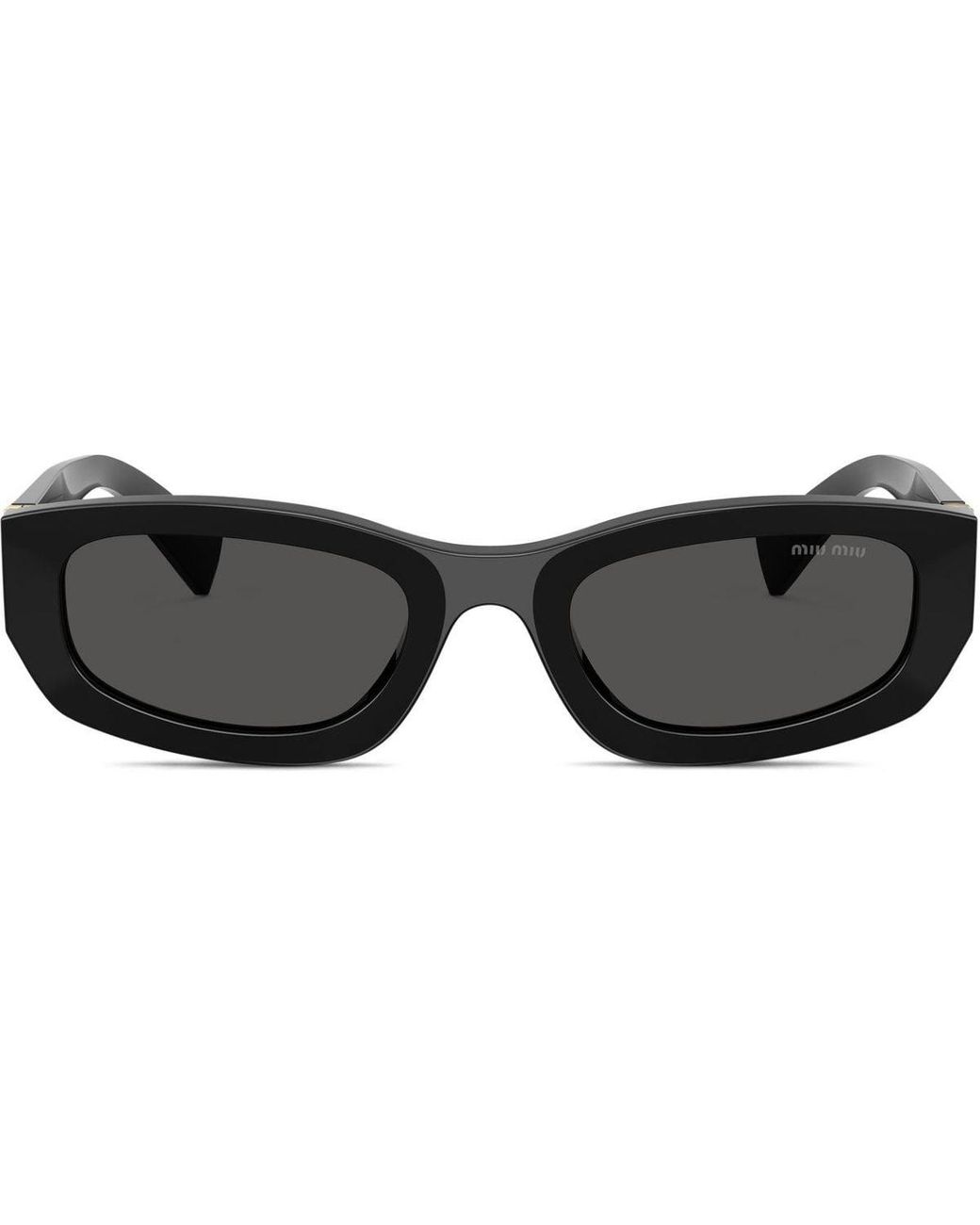 Miu Miu Black Mu B04S Rectangular Sunglasses