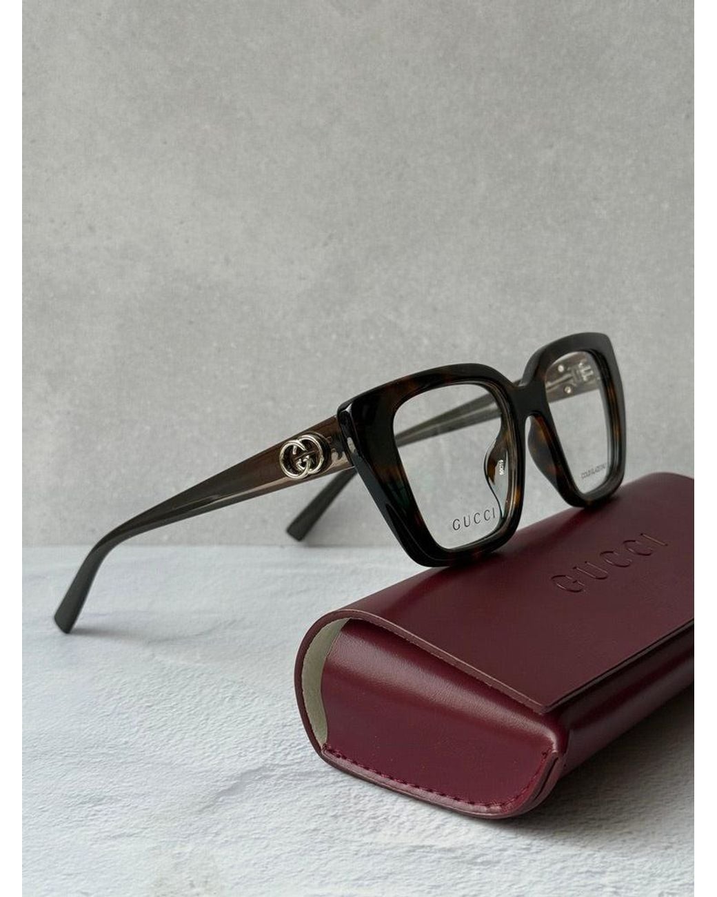 Gucci Black Gg2028O Cat Eye Eyeglasses Frames