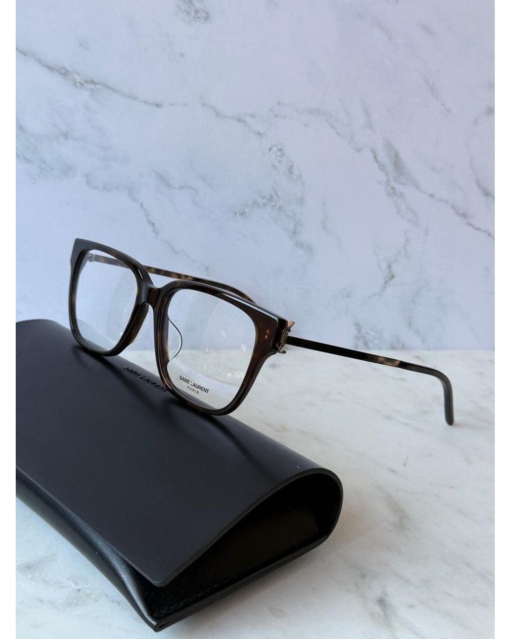 Saint Laurent Black Sl M48O_A/F Eyeglasses Frames