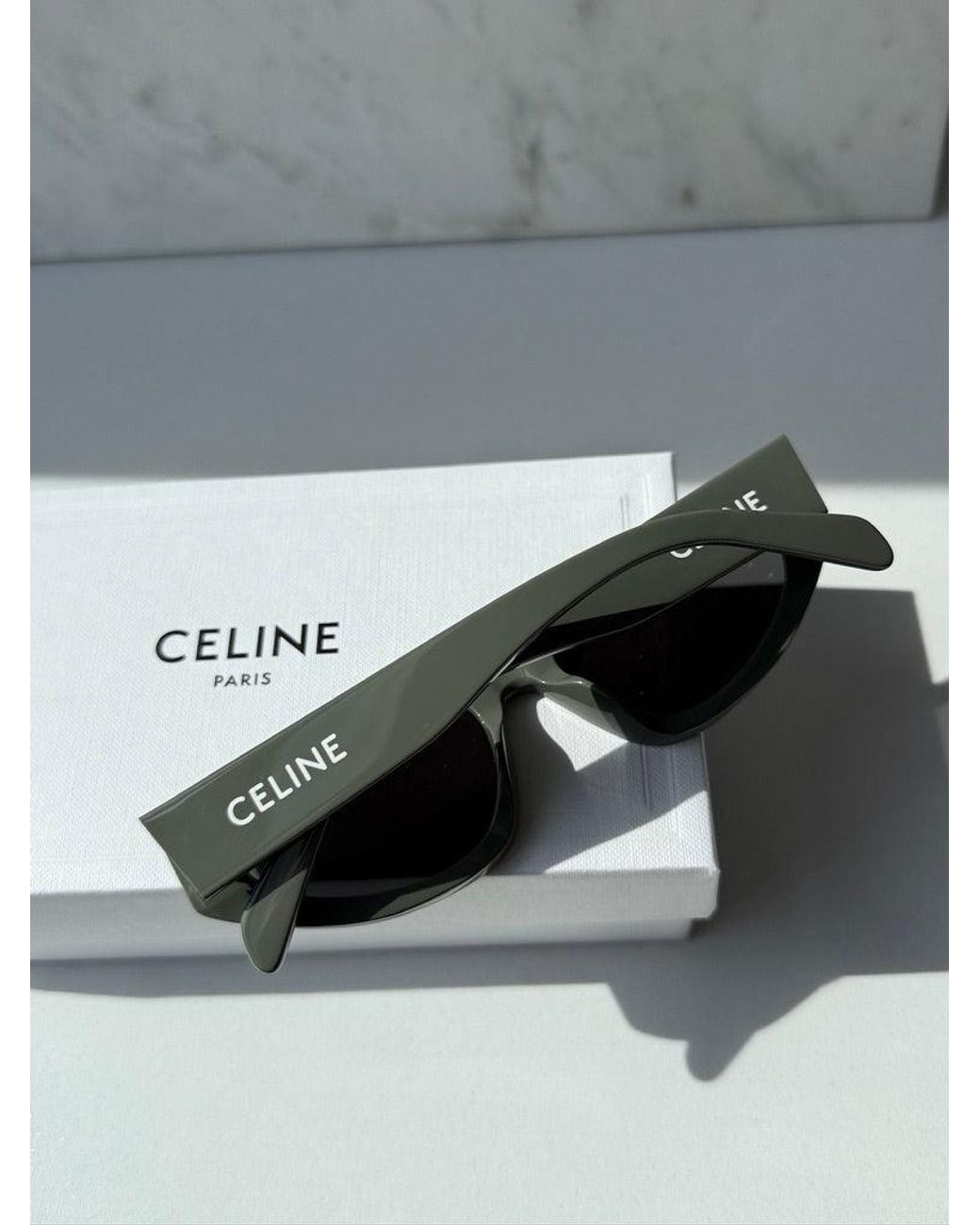 Céline Black Cl40315U Logo Sunglasses