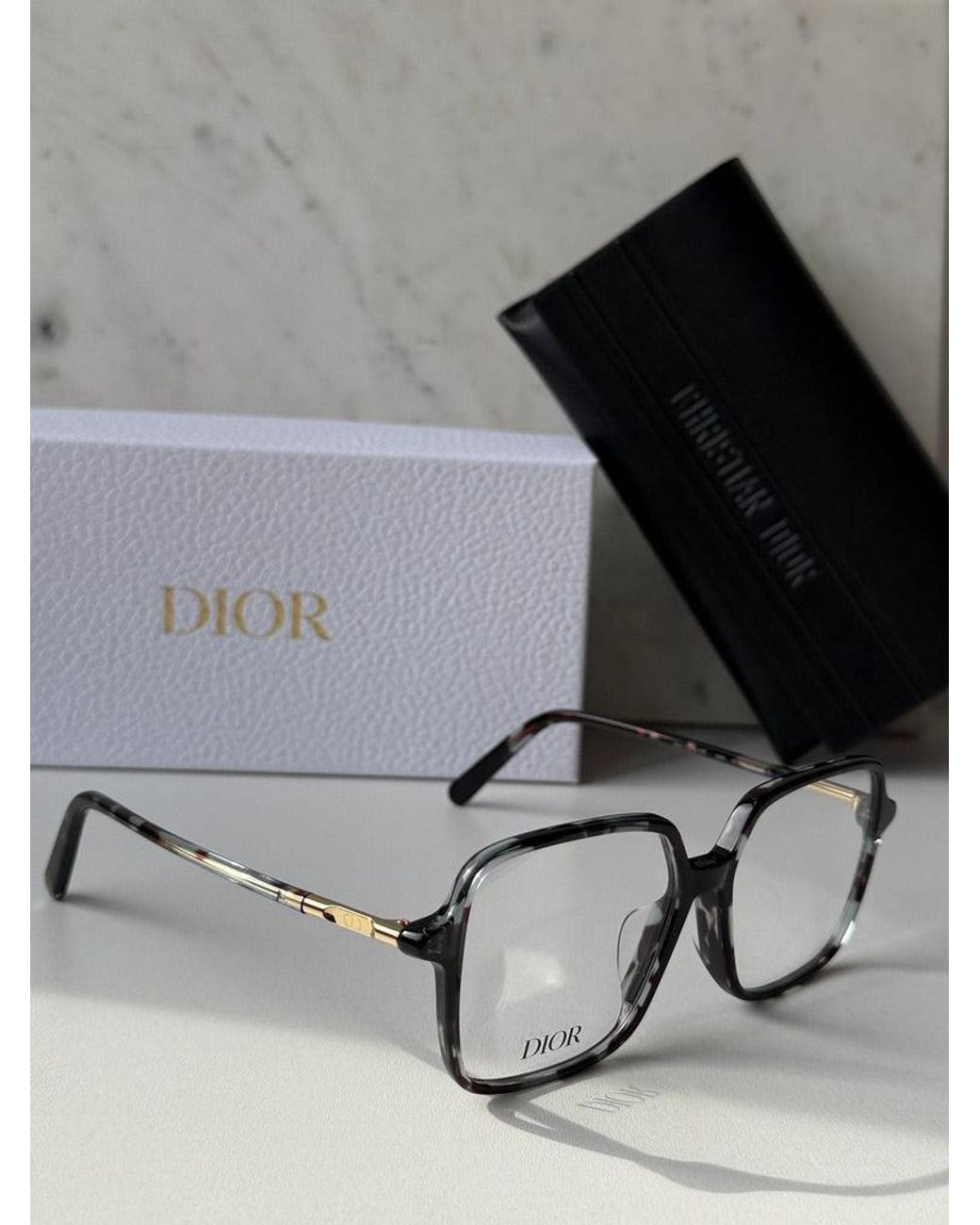 Dior Black Mini Cd O S2F Square Frames