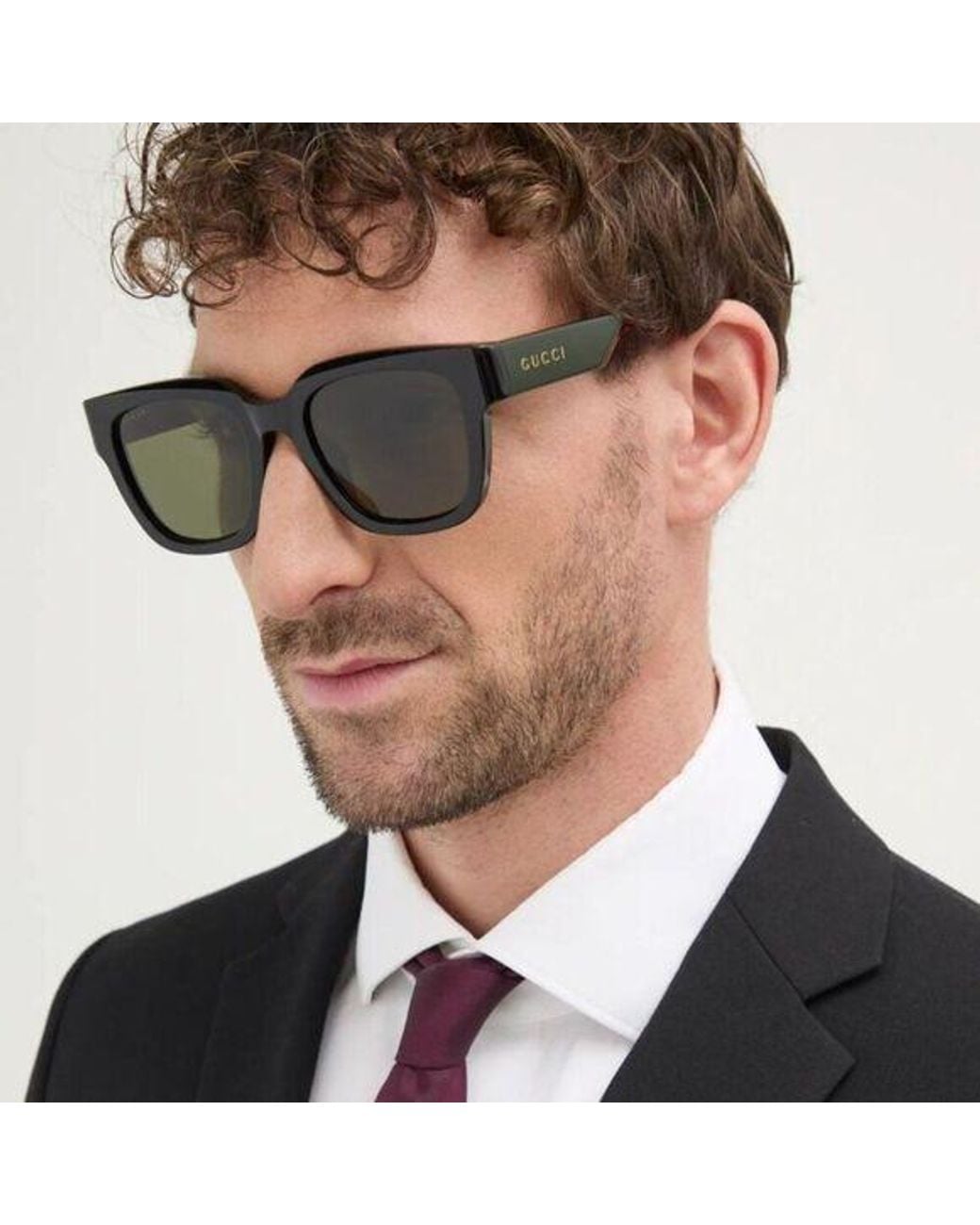 Gucci Black Gg1670Sk Square Sunglasses