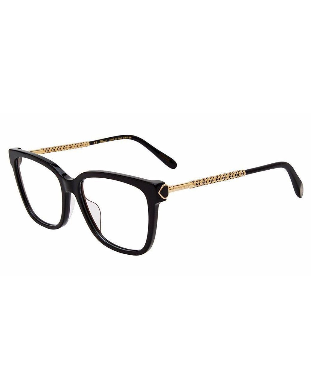 Chopard Black Vch333W Square Eyeglasses Frames