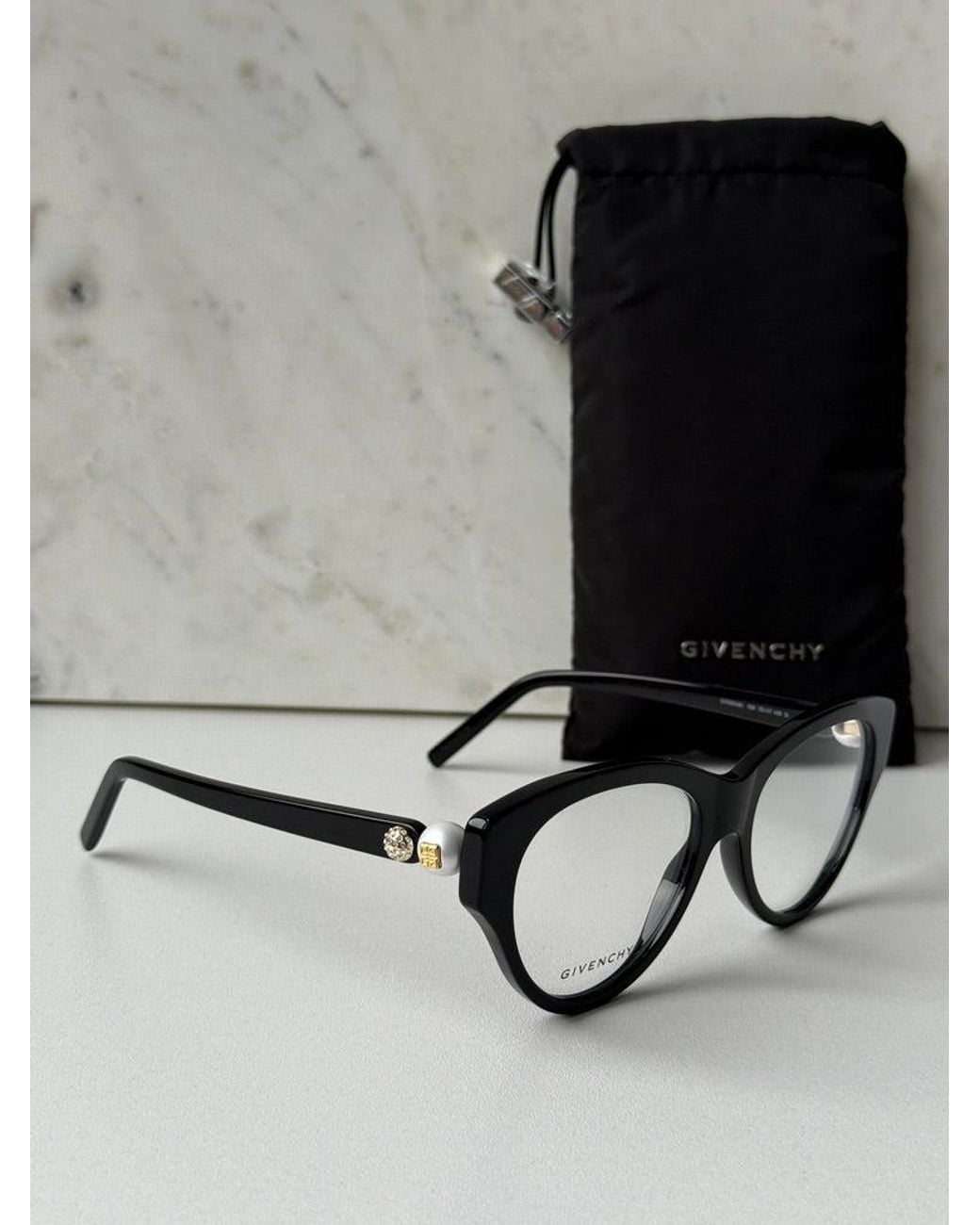 Givenchy Black Gv50048I Pearl Cat Eye Frames