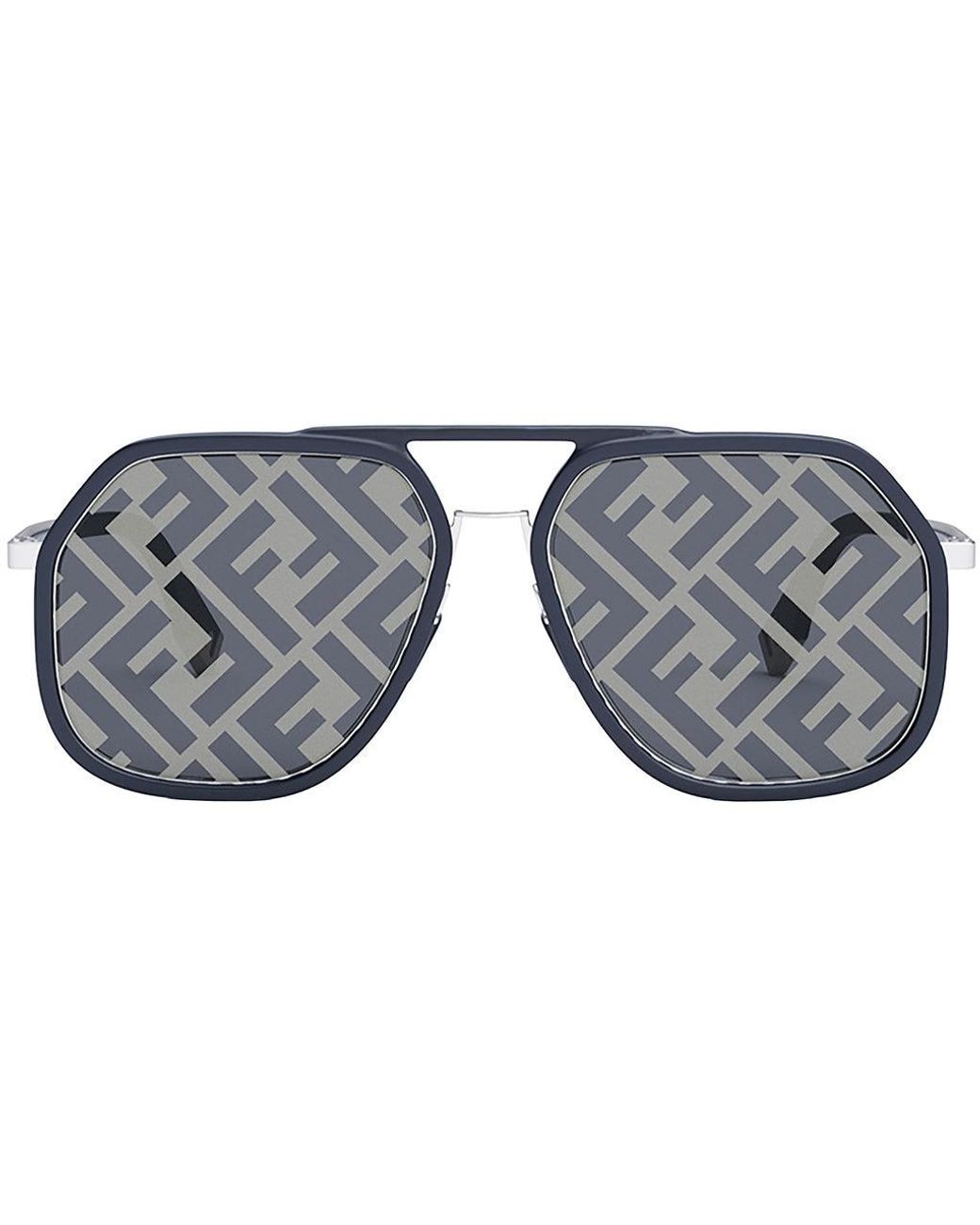 Fendi FE40013U Monogram Mirror Sunglasses