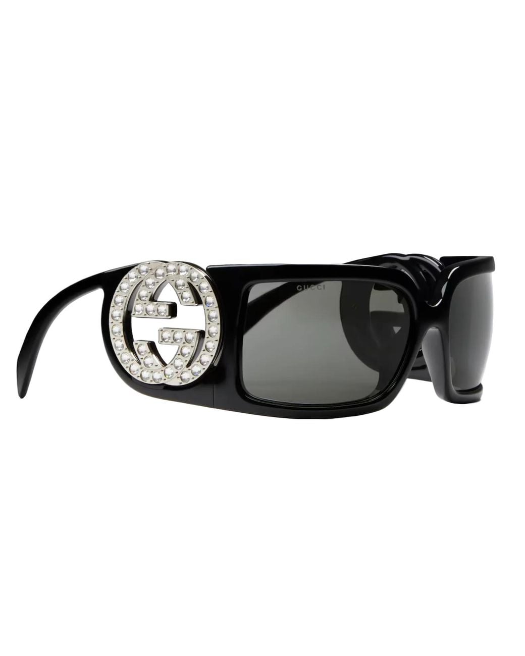 Gucci Gg1899S Limited Edition Crystal Mask Sunglasses in Black | Lyst