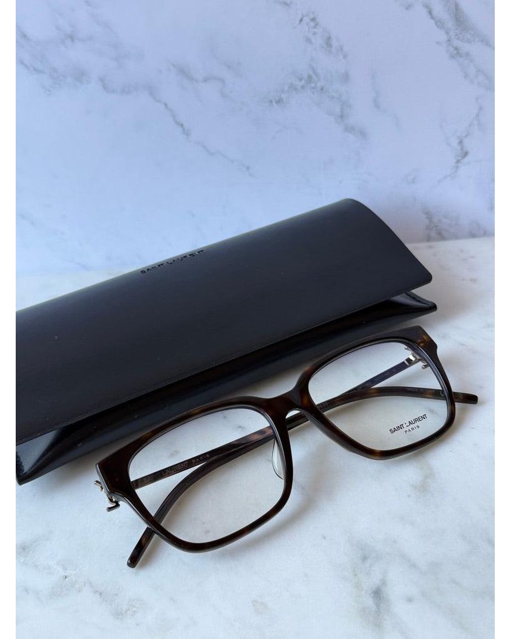 Saint Laurent Black Sl M48O_A/F Eyeglasses Frames