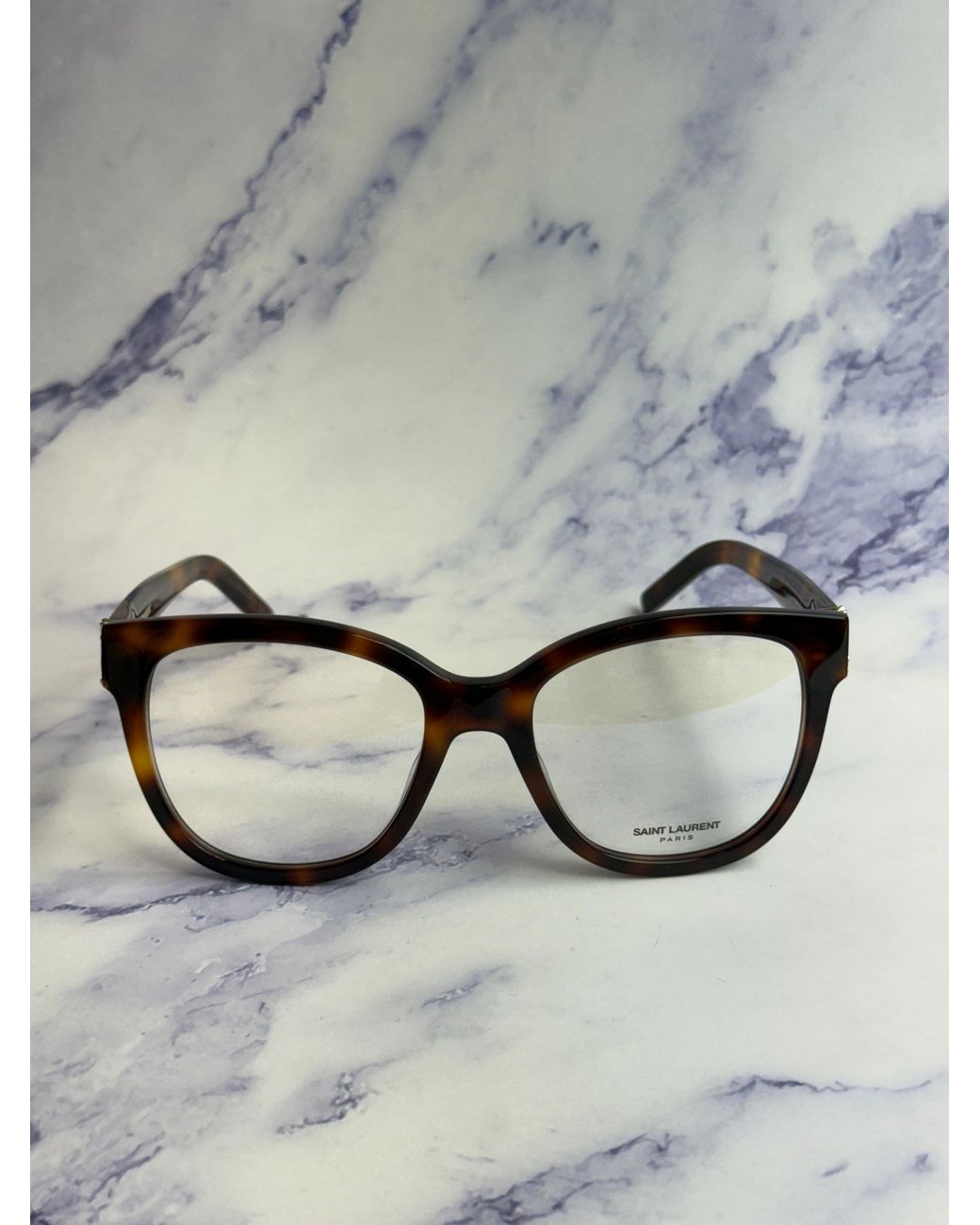 Saint Laurent Black Sl M97 003 Optical Frames Acetate Transparent Squared "Antiriflesso"