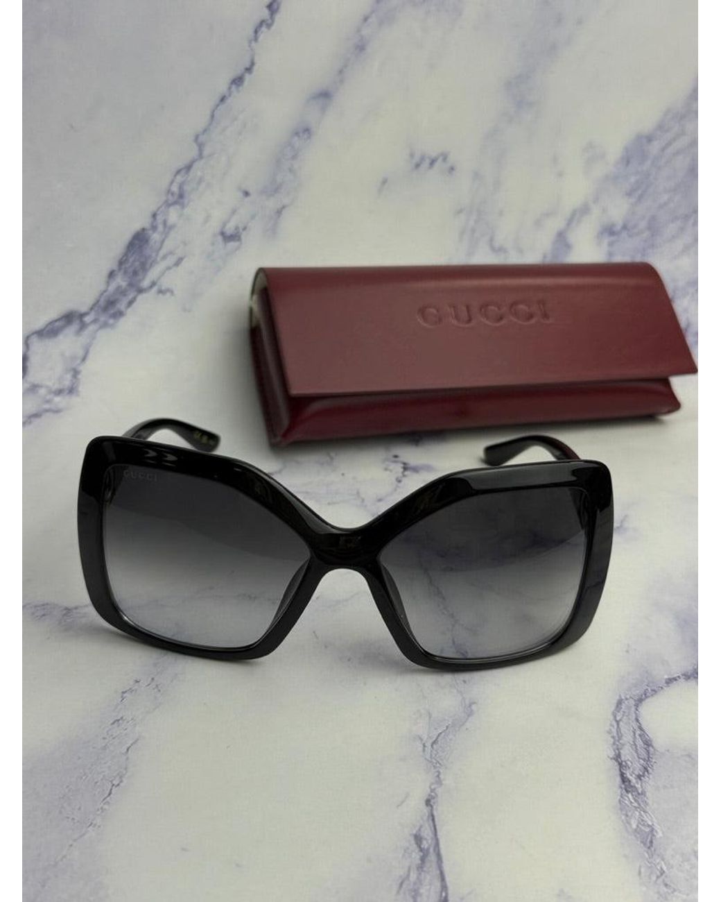 Gucci Black Gg2015S Wrap Sunglasses