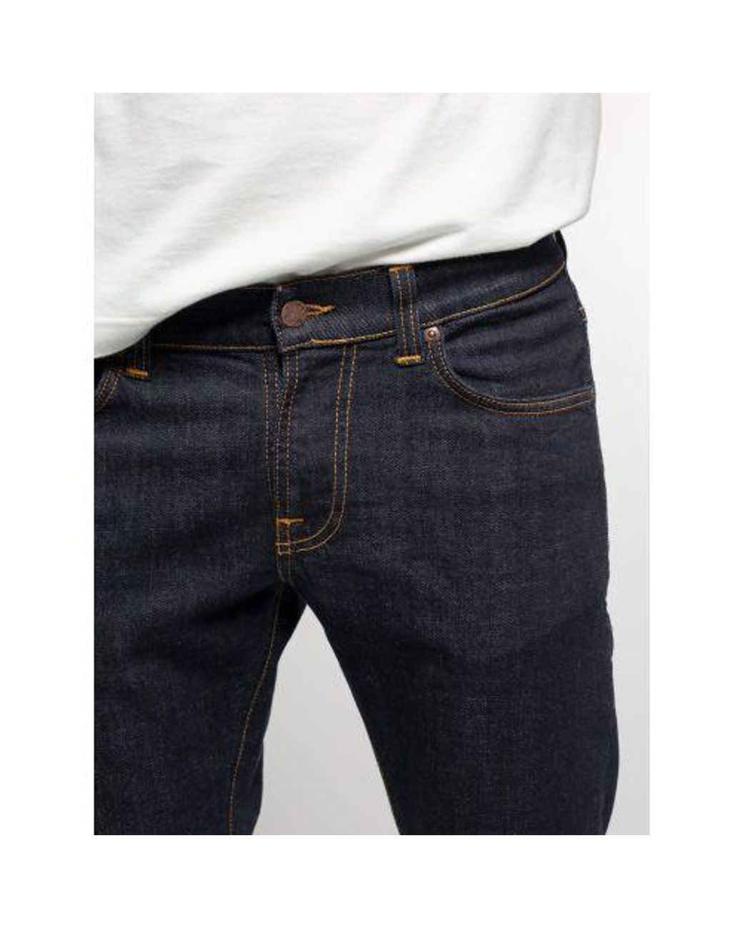 Nudie Jeans Multicolor Dark Wash Tight Terry Rinse Twill Jean for men