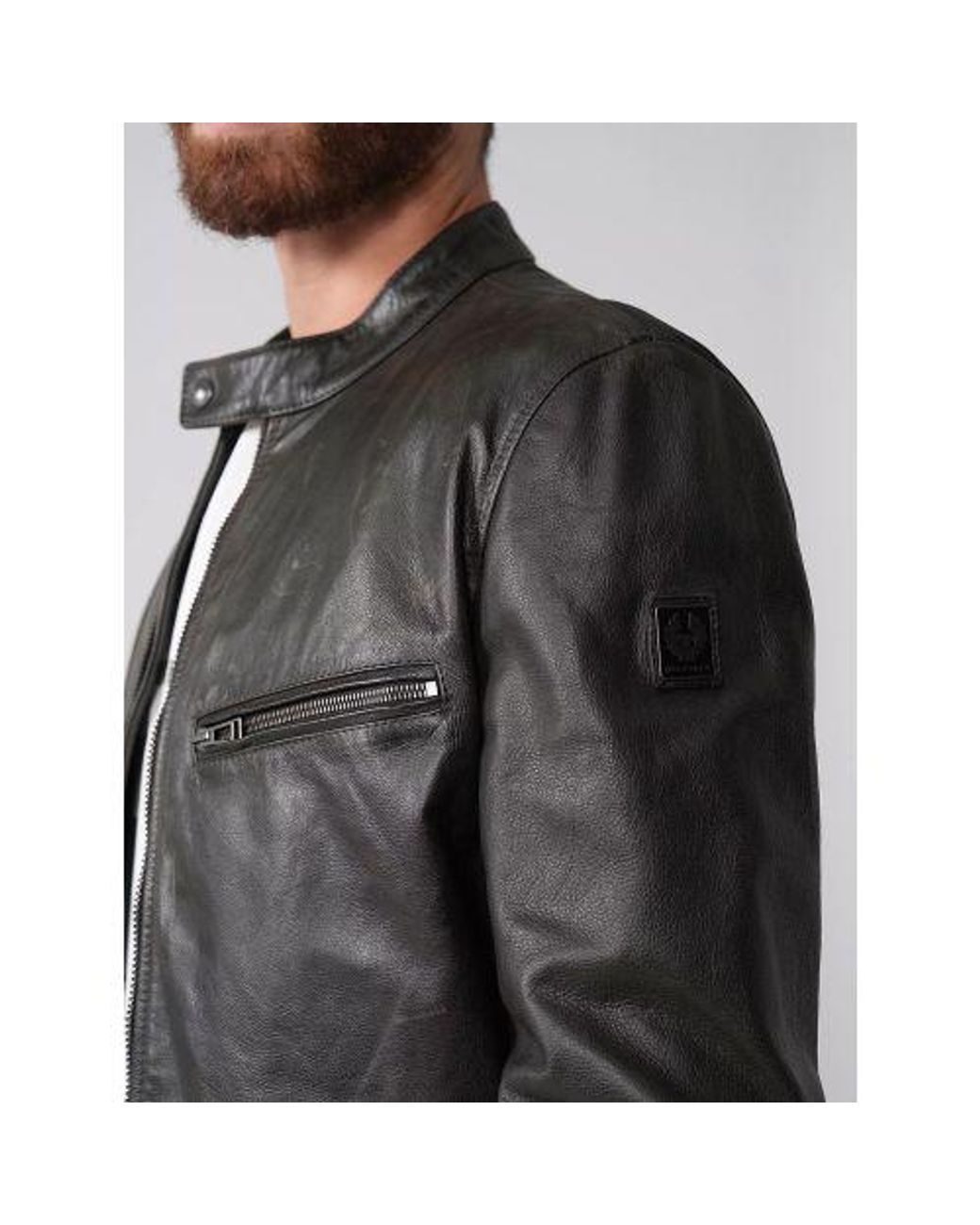 Belstaff Gray Dark Tile Legacy Pearson Jacket for men