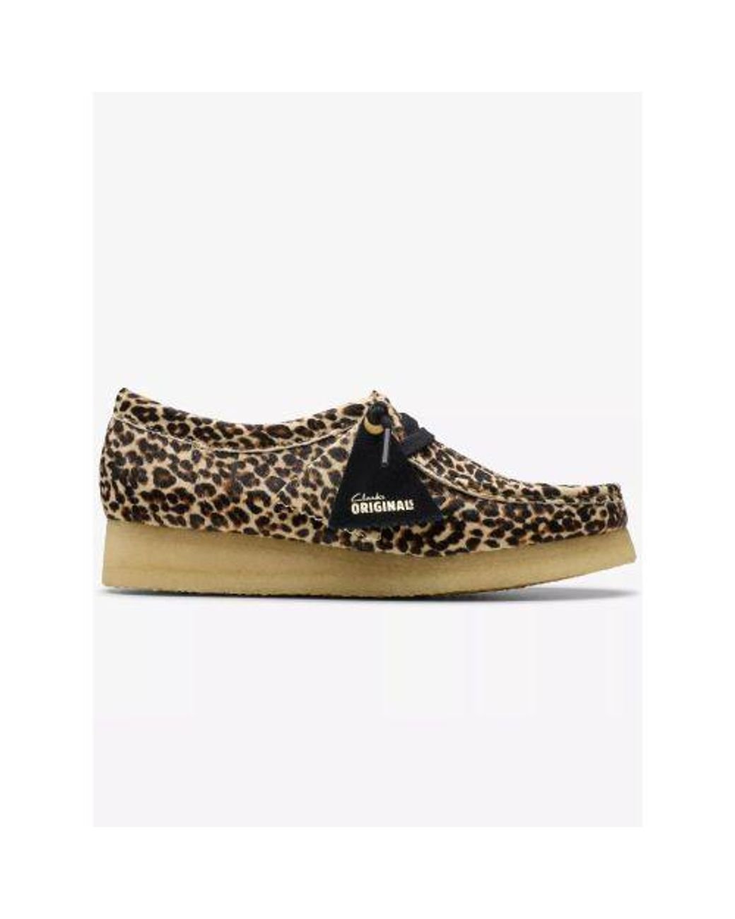 靴 CLARKS Wallabee Leopard UK8.5 Clarks Wallabee (Leopard Print) - Rennies Shoe Store