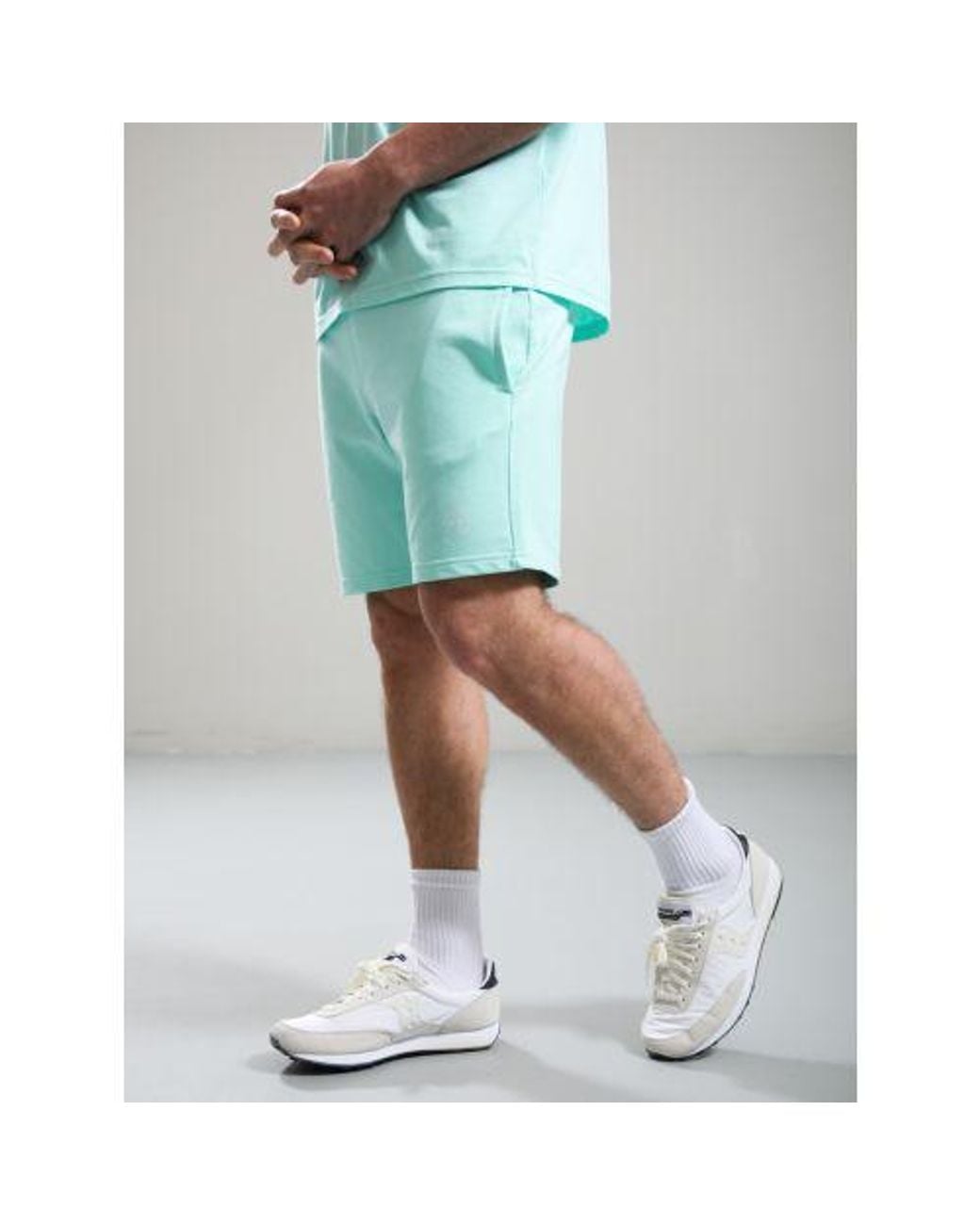 Marshall Artist Green Mint Delta Print Logo Short for men
