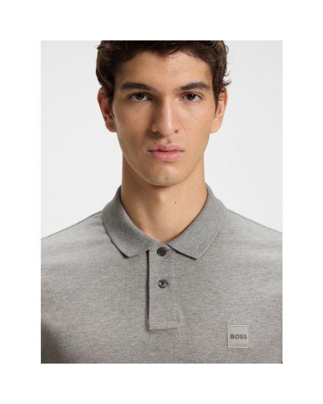 Boss Gray Light Pastel Passenger Polo Shirt for men