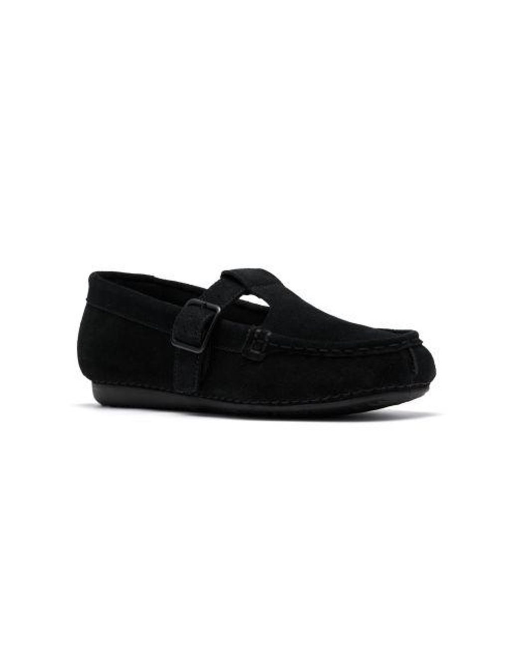 Clarks Black Freckle Tbar Shoe