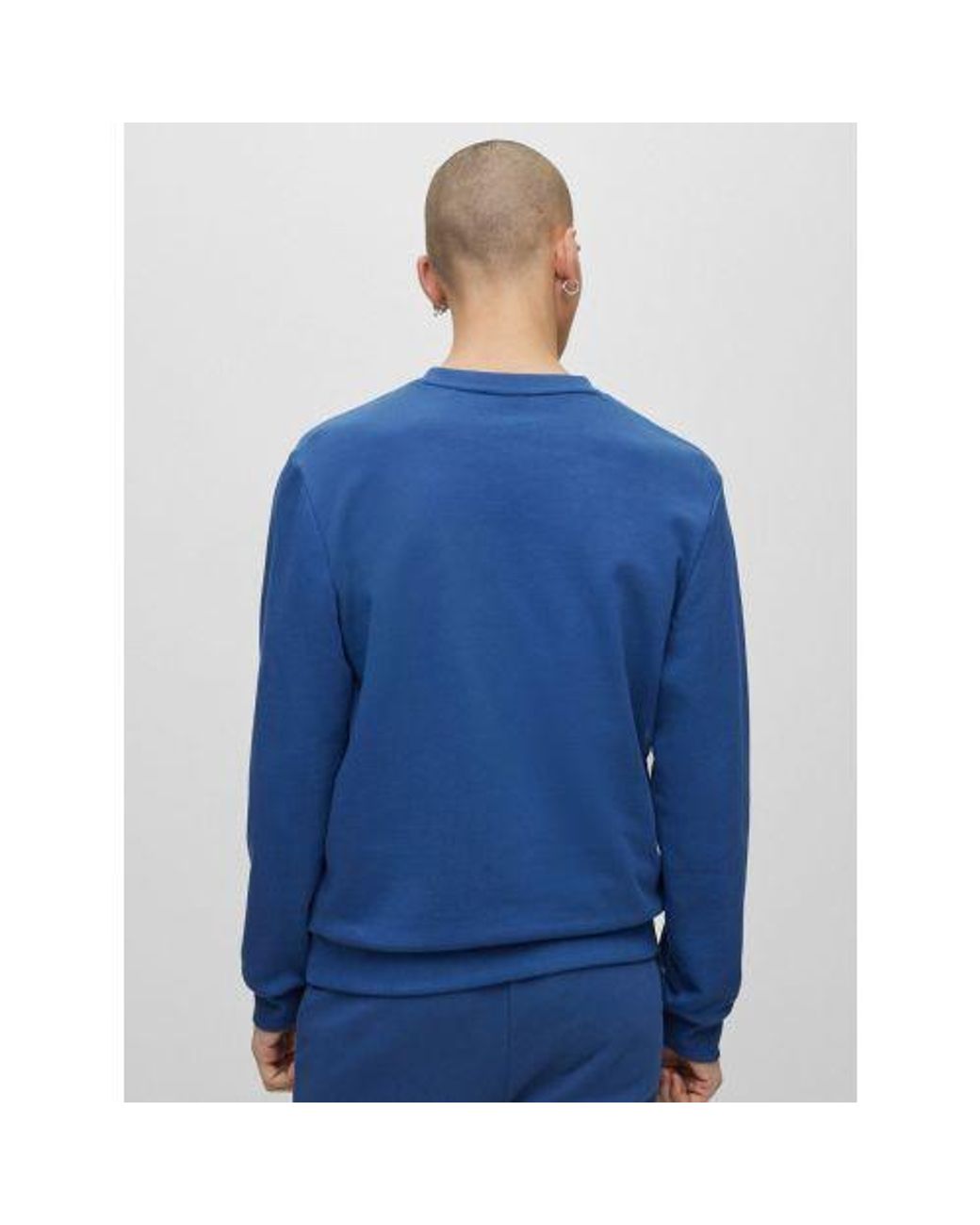 HUGO Blue Medium Drick194 Crew Neck Sweatshirt for men