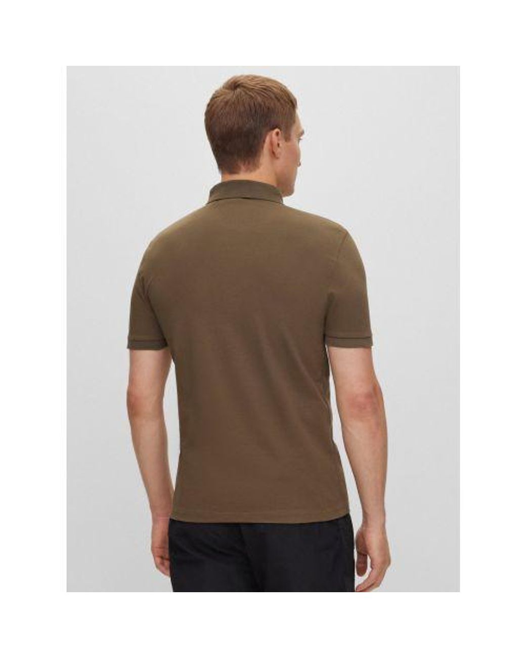 Boss Brown Dark Passenger Polo Shirt for men