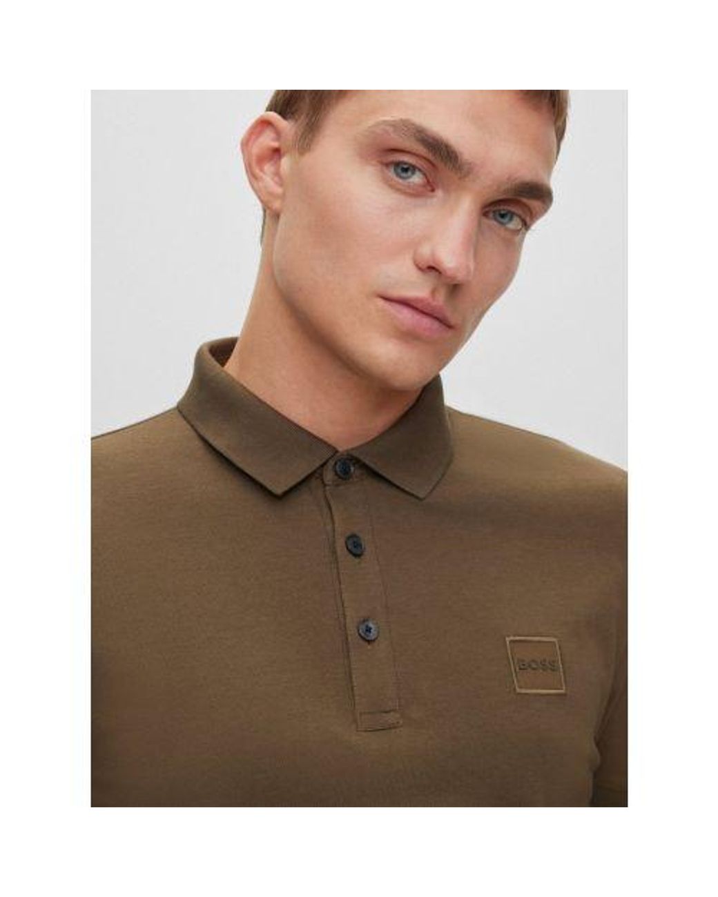 Boss Brown Dark Passenger Polo Shirt for men