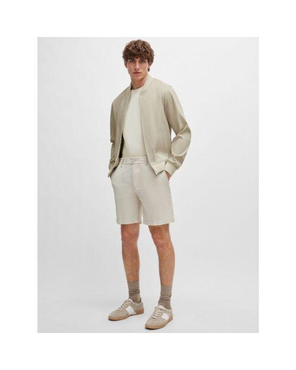 Boss White Light Kane Ds Short for men