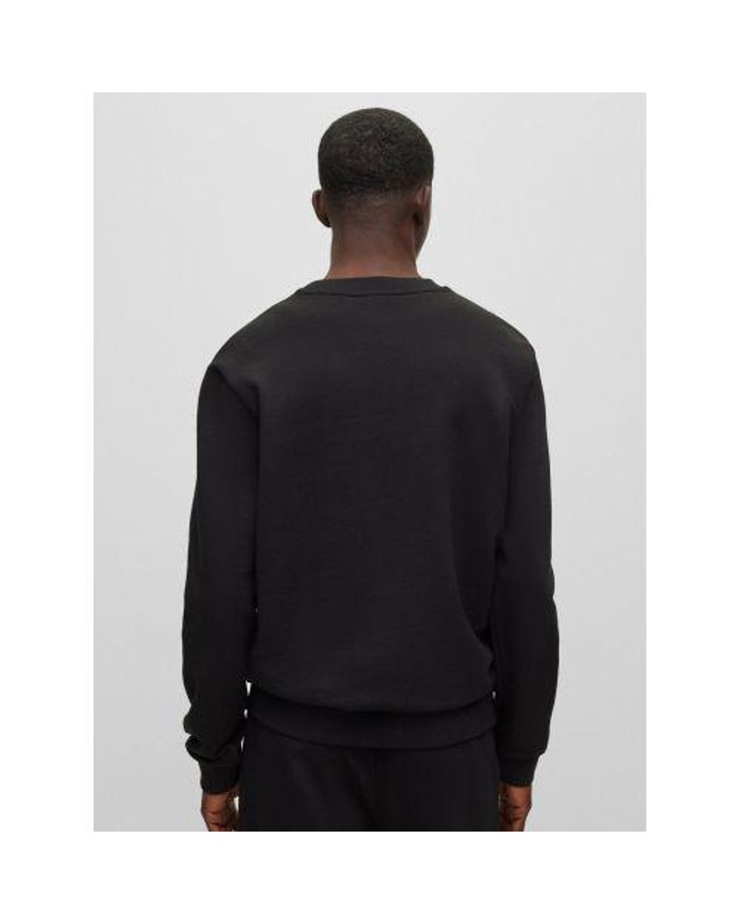 HUGO Black Drick194 Crew Neck Sweatshirt for men